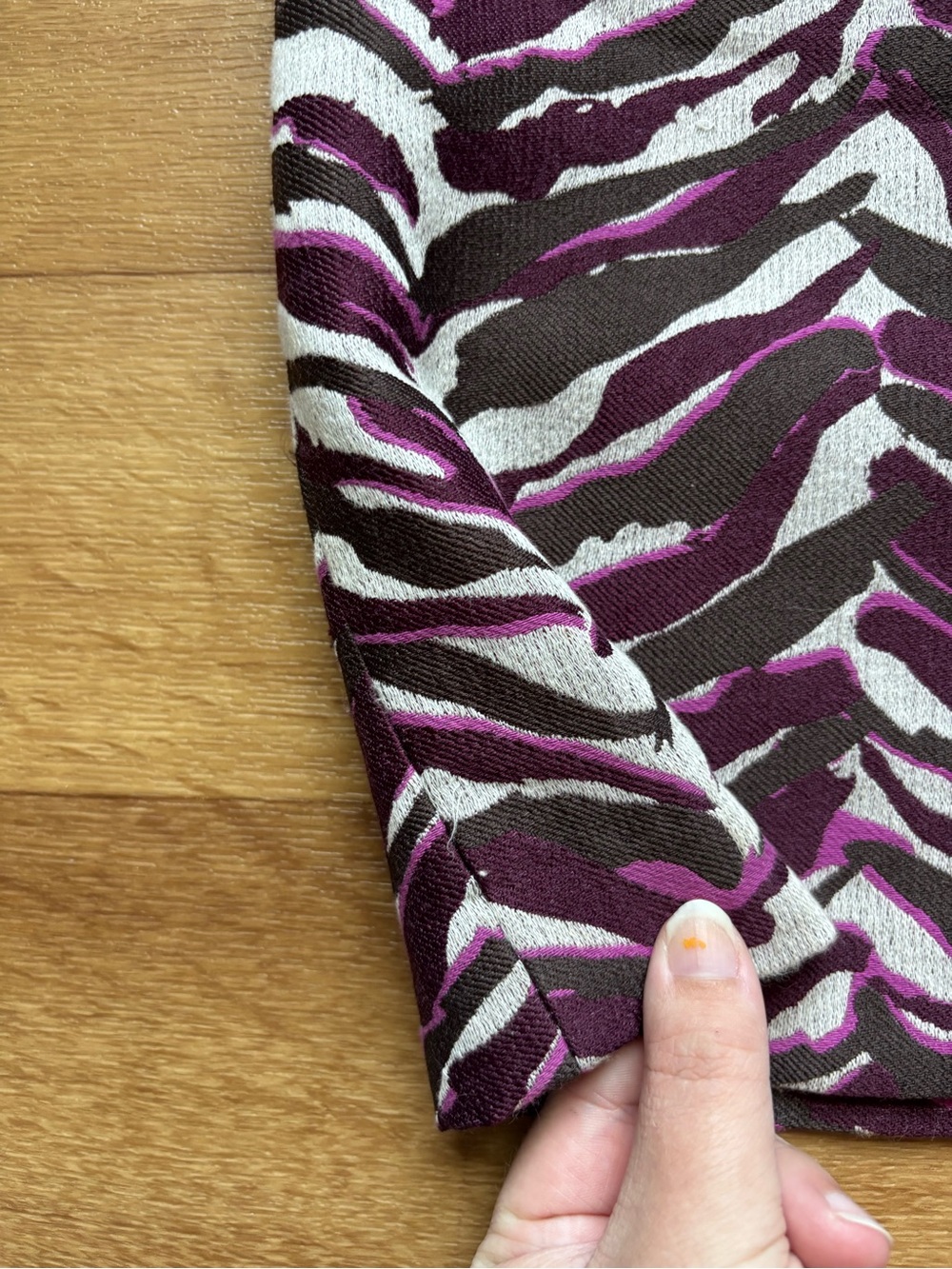 Merona Purple and Black Zebra-Print Mini Skirt - Picture 9 of 12